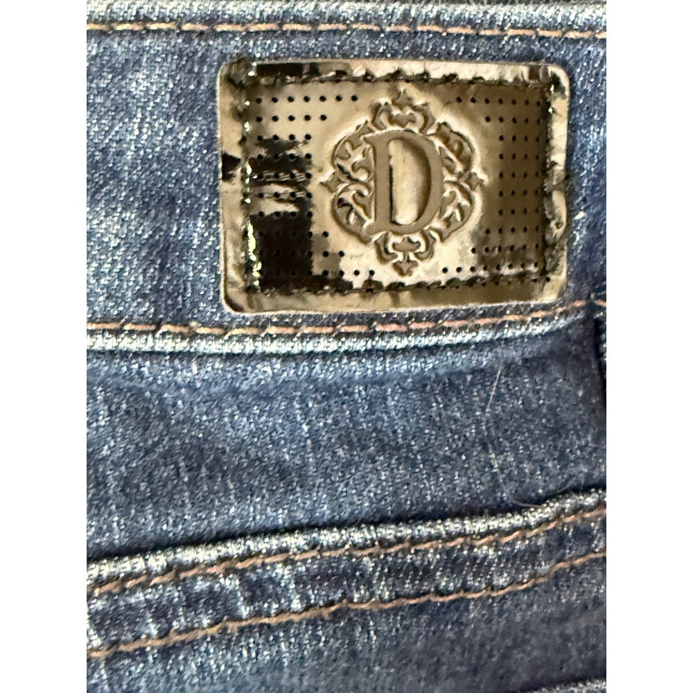 DEMOCRACY Jeans Sizeβ 6 Seamless Ankle Skimmer Jeans Dark Wash Raw Hem ππ - Picture 5 of 7